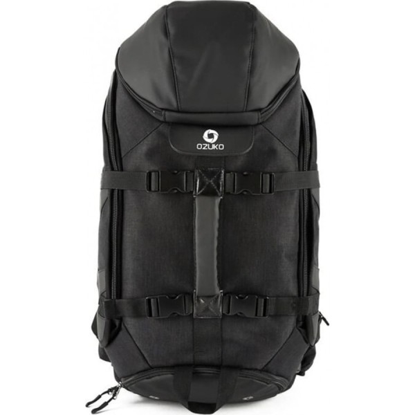 Ozuko 9008 Ανδρικό Σακίδιο Πλάτης Αδιάβροχο Black